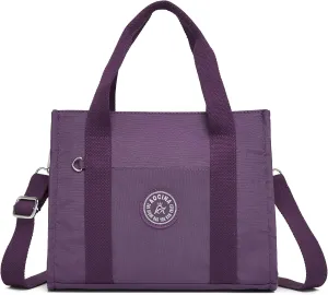 Multi-Pocket Tote Bag for Women with Zipper Lightweight Crossbody Shoulder Bag for Work Travel Nurse College Gift