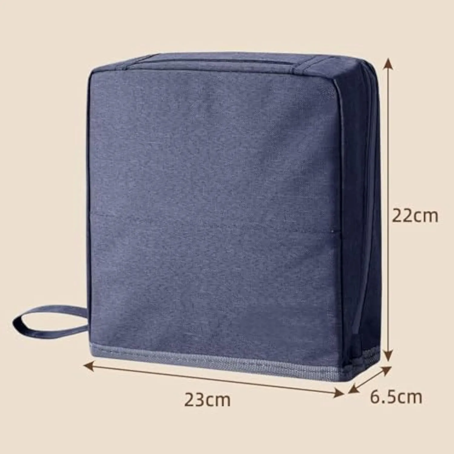 Multi-Purpose Large Capacity Oxford Cloth Standing Makeup Bag - Waterproof Cosmetic Organizer with Compartments, Travel Toiletry Bag, Black Standing Makeup Pouch for Storage (Beige)