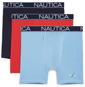 Nautica Men's 3-Pack Cotton Stretch Limited Edition Boxer Briefs