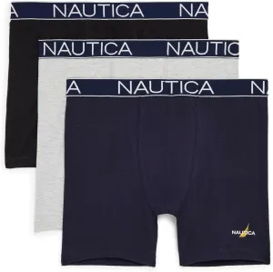 Nautica Men's 3-Pack Cotton Stretch Limited Edition Boxer Briefs