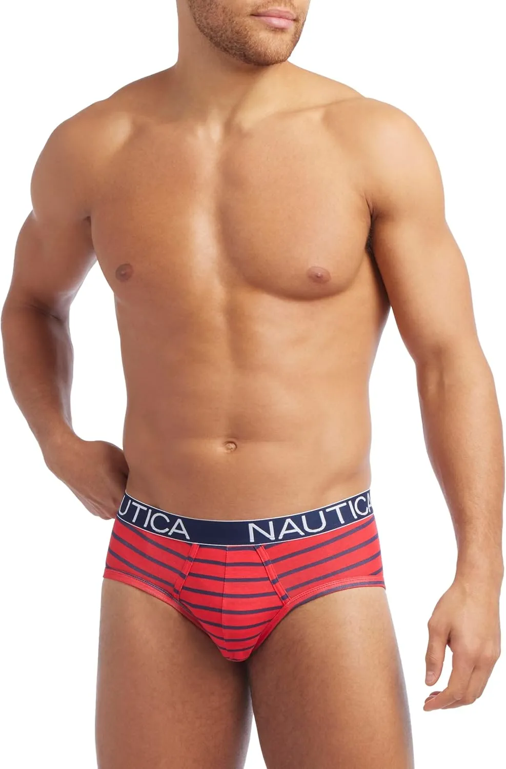 Nautica Men's 4 Pack Classic Cotton Stretch Briefs