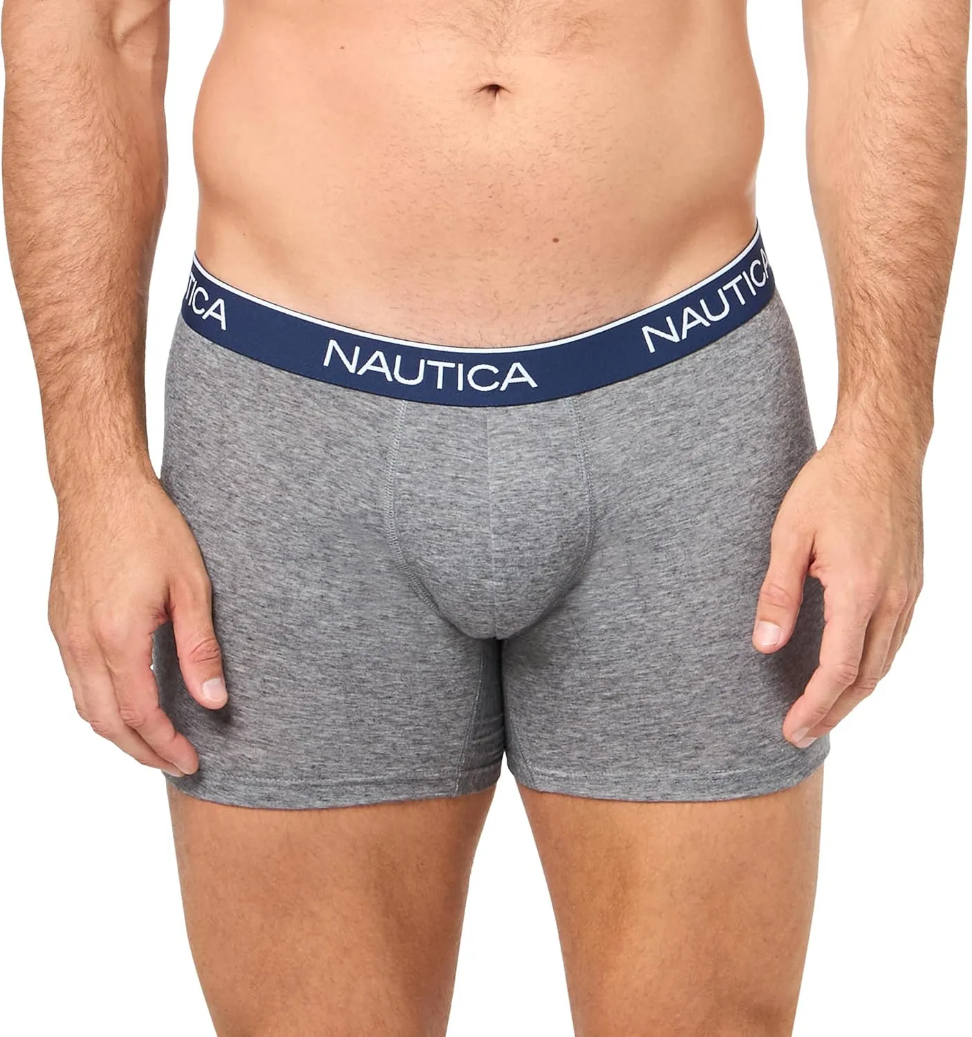 Nautica Men's 4 Pack Heather Stretch Boxer Briefs