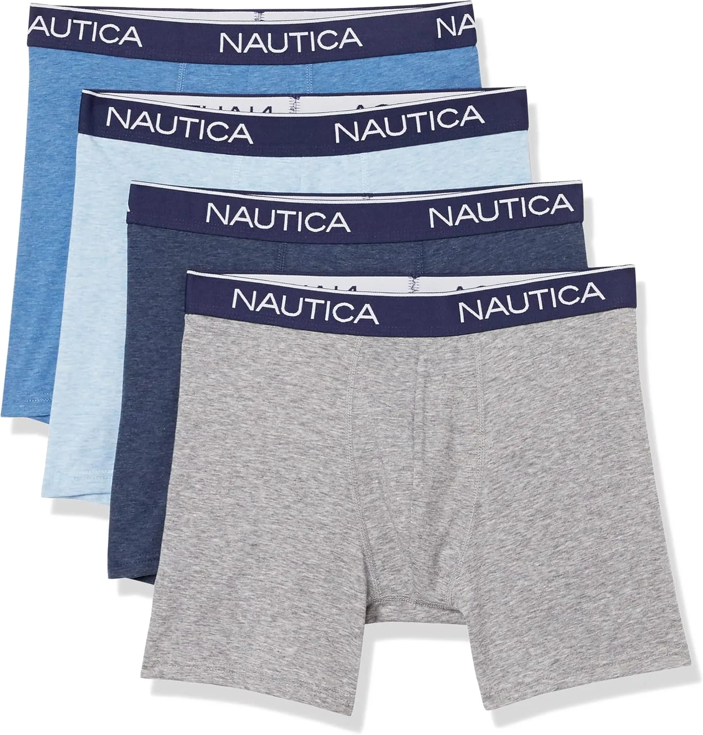 Nautica Men's 4 Pack Heather Stretch Boxer Briefs