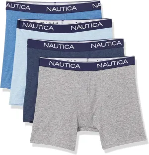 Nautica Men's 4 Pack Heather Stretch Boxer Briefs