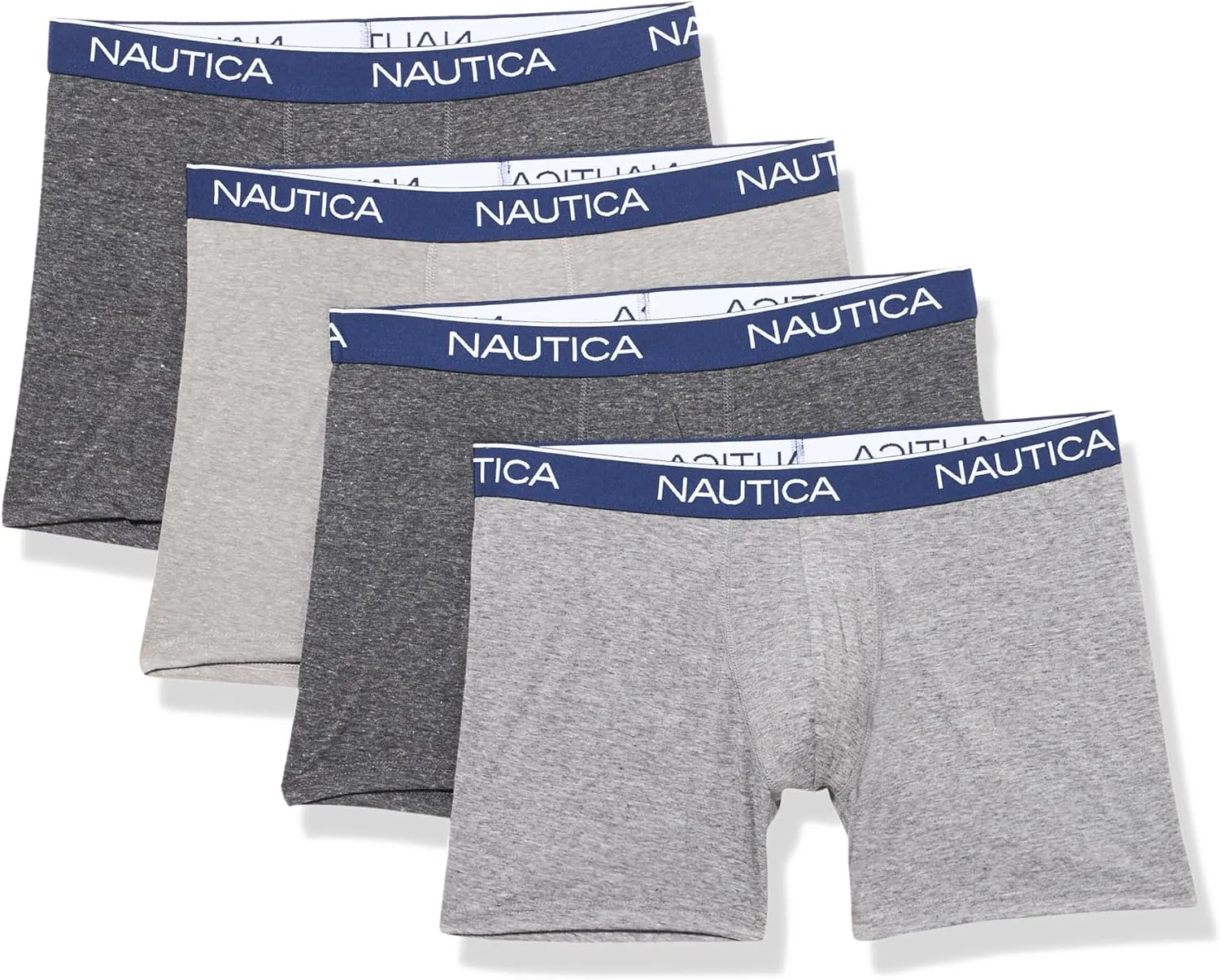 Nautica Men's 4 Pack Heather Stretch Boxer Briefs