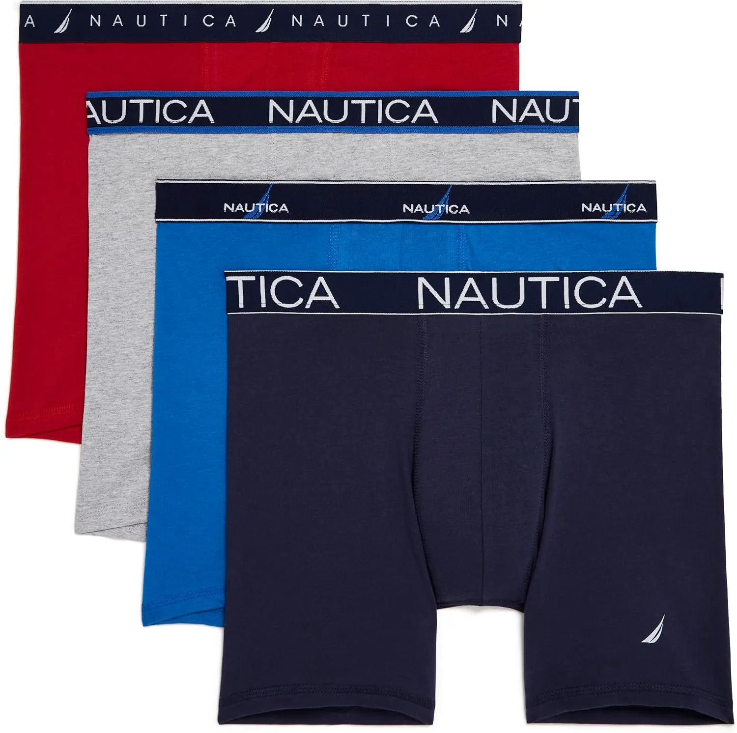 Nautica Men's 4 Pack Limited Edition Cotton Stretch Boxer Briefs