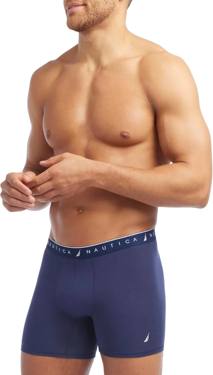 Nautica Men's 4 Pack Limited Edition Cotton Stretch Boxer Briefs