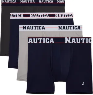 Nautica Men's 4 Pack Limited Edition Micro Stretch Boxer Briefs