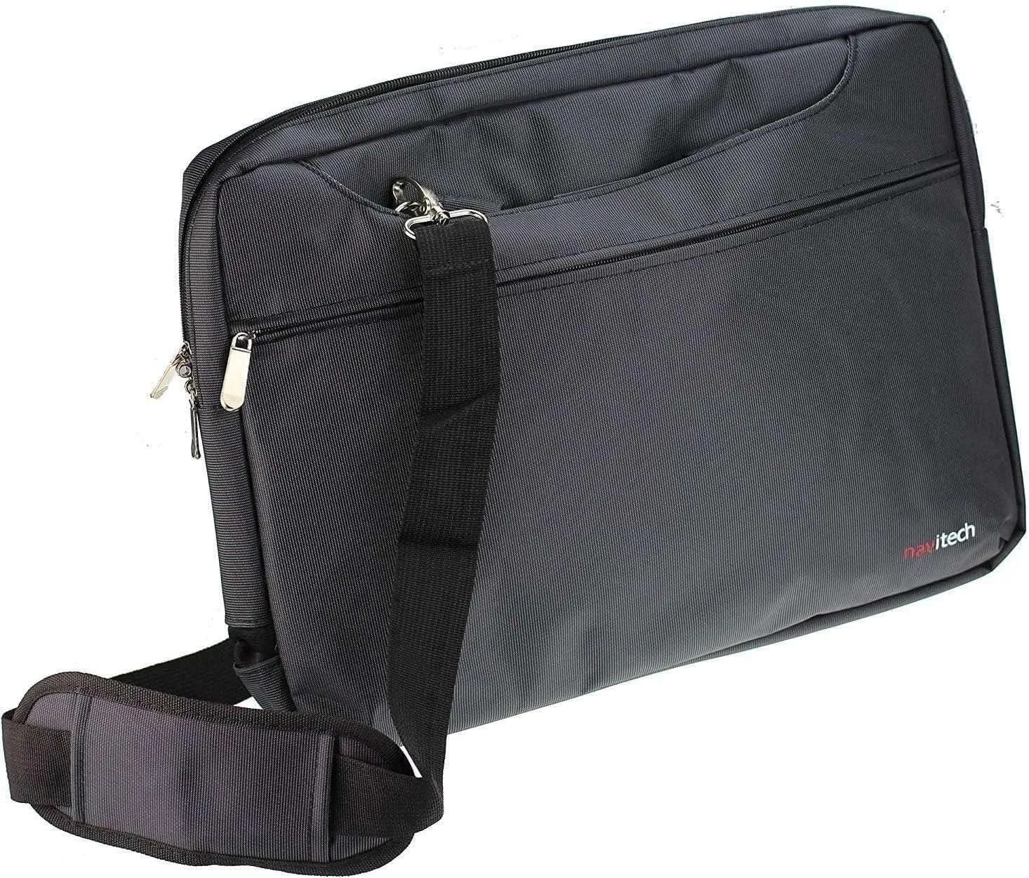 Navitech Black Sleek Water Resistant Travel Bag - Compatible with Lenovo IdeaPad Duet Chromebook 10.1" 2-in-1 Laptop