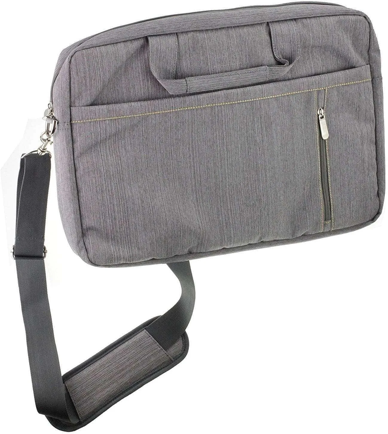 Navitech Grey Sleek Water Resistant Travel Bag - Compatible with Lenovo ThinkPad X1 Titanium Yoga 13.5” QHD 2-in-1 Laptop