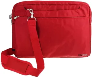 Navitech Red Sleek Water Resistant Travel Bag - Compatible with Acer Spin 311-2H 11.6" 2-in-1 Touchscreen Chromebook