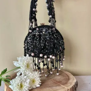 Nayaab by Sonia Noir Sequin Enchantment Clutch