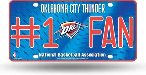 NBA #1 Fan Metal License Plate Tag