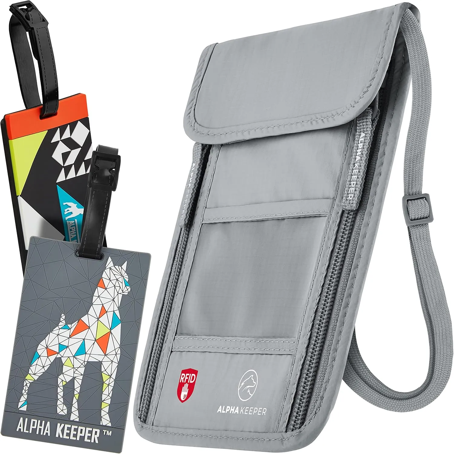 Neck Wallet with RFID Blocking Passport Holder for Men and Women – Super Slim Travel Pouch to Protect Your Essentials