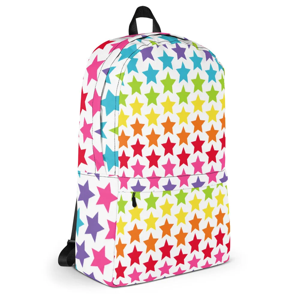 New Year sale Colorful Backpack Stars Oversized savings