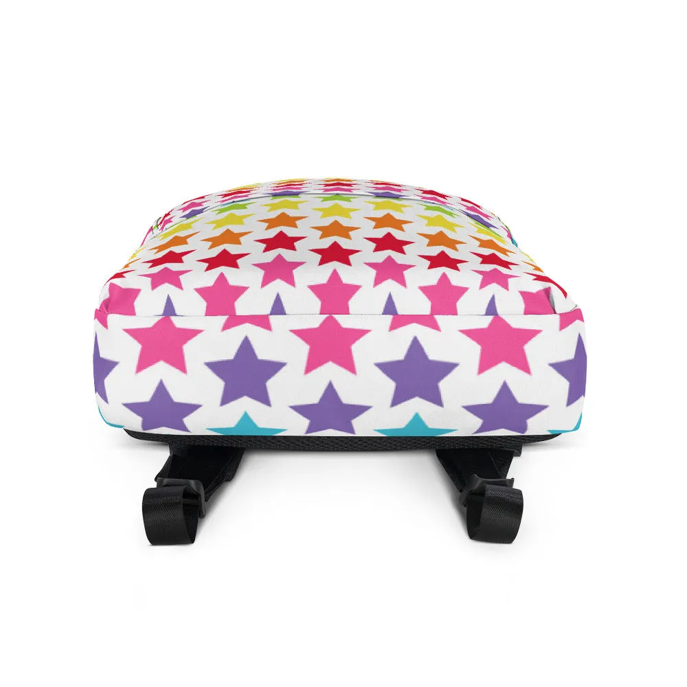 New Year sale Colorful Backpack Stars Oversized savings