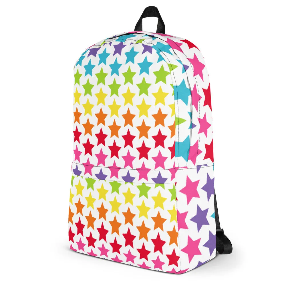New Year sale Colorful Backpack Stars Oversized savings