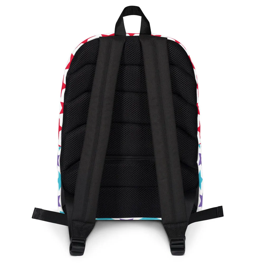 New Year sale Colorful Backpack Stars Oversized savings