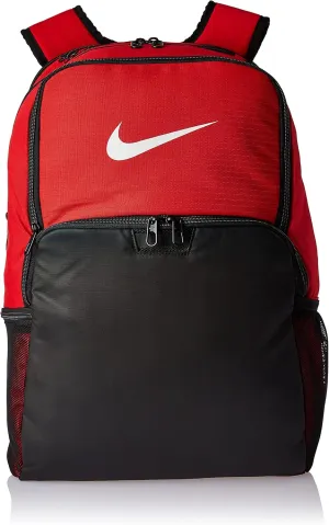 NIKE Brasilia XLarge Backpack 9.0, University Red/Black/White, Misc