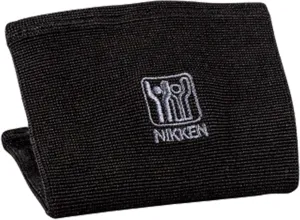 Nikken KenkoTherm - Knee Wrap Large 1834 - Black Stretch Support with Ceramic Reflective Fibers for Running, Weightlifting, Basketball - Men and Women
