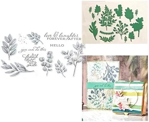 NOVAART - 1Pc Forever Fern Metal Cutting Dies Stencil for Scrapbooking Album Decoration Craft Die Cut for Card Making - Only Included 1 Pc Cutting Die
