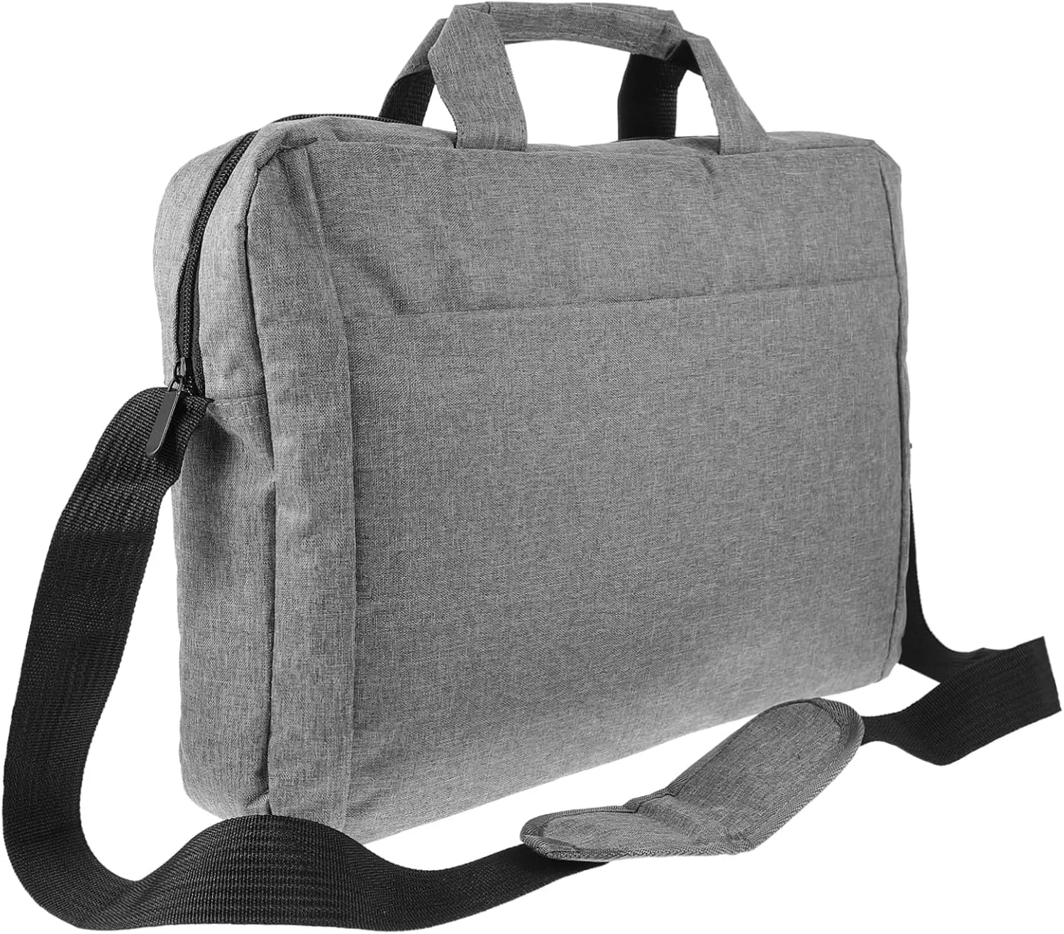 NUOBESTY 14 Inch Bag Men's and Women's Briefcase Shoulder Bag Portable Handbag Grey 100% Cotton 15.6-inch Protection