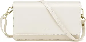 nuoku Crossbody Bag for Women Cellphone Little Purse with Credit Card Slots Lightweight Leather Wristlet Wallet