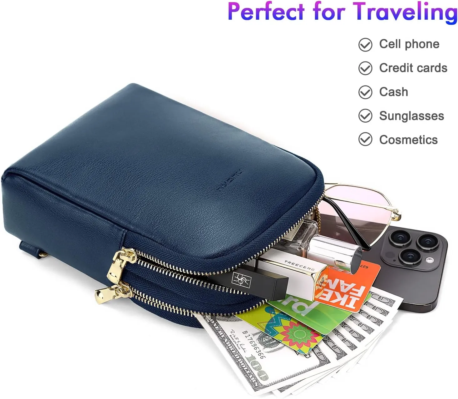 nuoku Women's Crossbody Sling Bag - Small RFID Wallet & Cell Phone Pouch