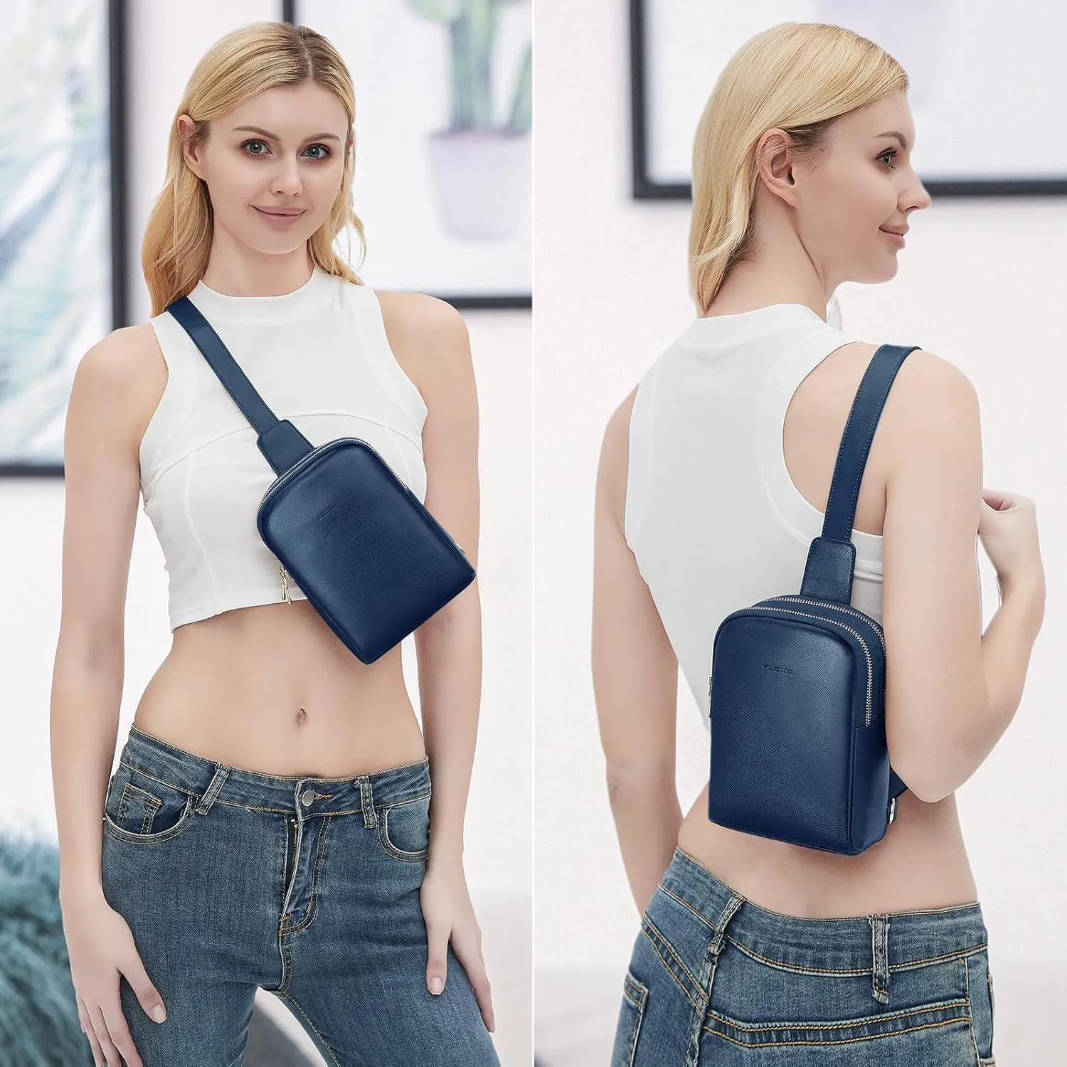 nuoku Women's Crossbody Sling Bag - Small RFID Wallet & Cell Phone Pouch