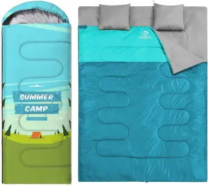 oaskys Sleeping Bag for Adults Cold & Warm Weather - Lightweight Waterproof Backpacking Camping Sleeping Bag for Kids - Camping Gear Equipment, Traveling, and Outdoors