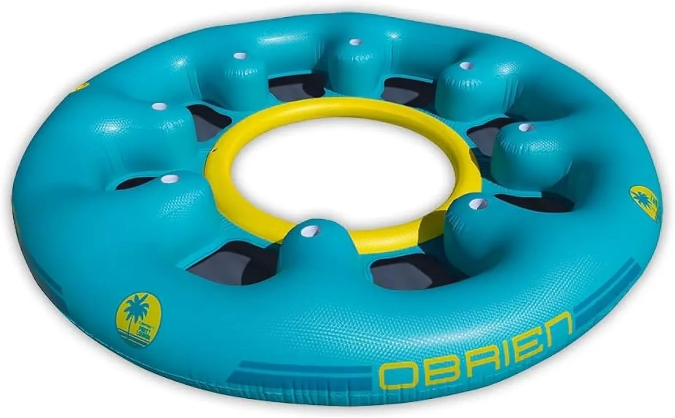 O'Brien 8 Person Floating Party Lounge for Pools, Lakes and Rivers