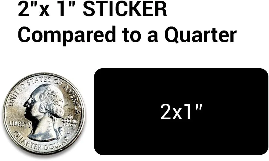 OFFICESMARTLABELS Preprinted We Accept Visa, MasterCard, American Express Sticker Labels - Perfect for Billing, Accounts Payable, Accounting, Showing Payment Options - 1" x 2" Labels, 300 Count