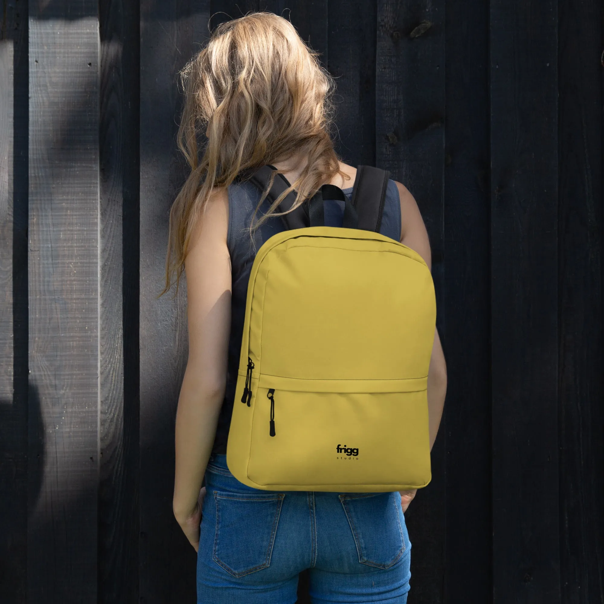 OLD GOLD - WATER-RESISTANT BACKPACK WITH LAPTOP POCKET