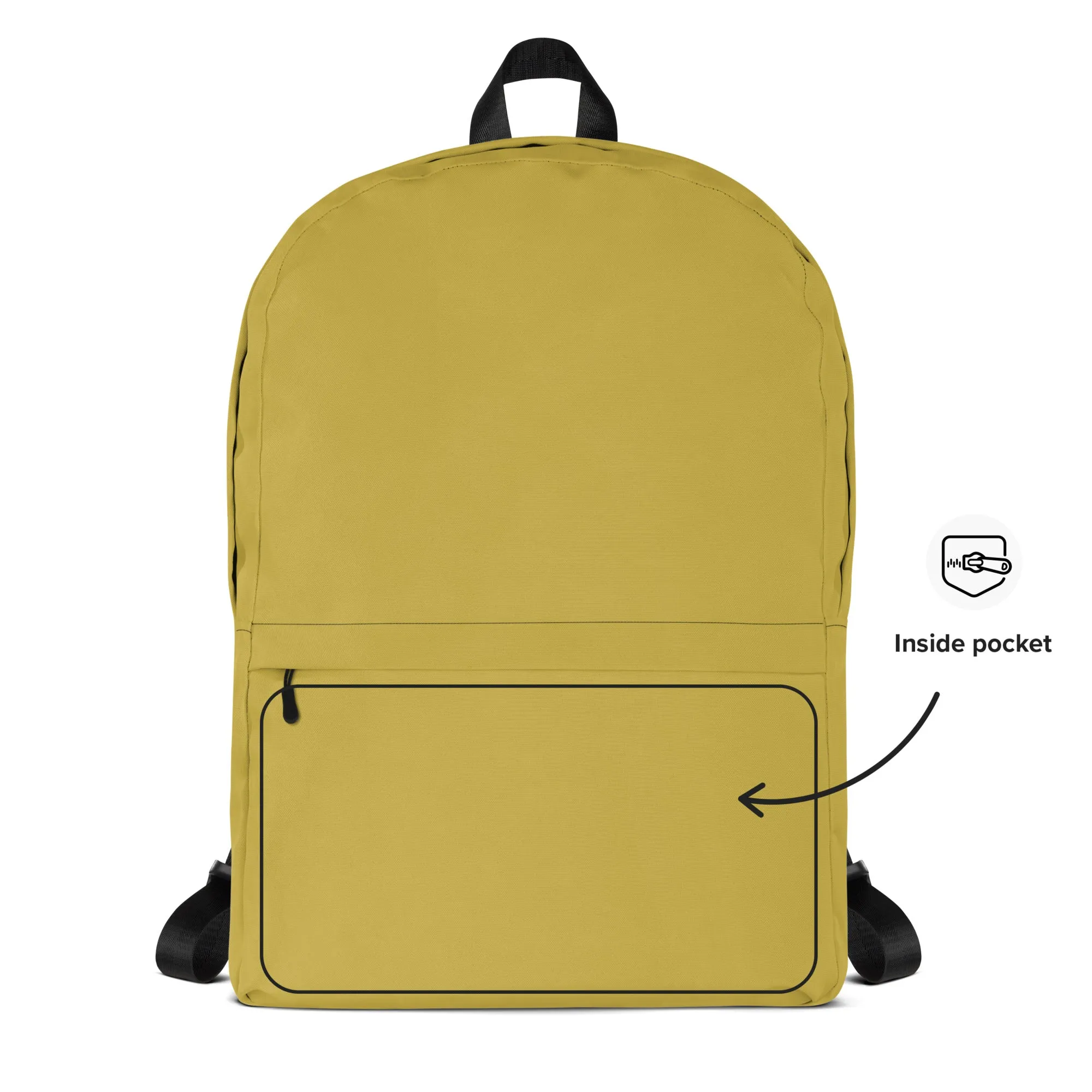 OLD GOLD - WATER-RESISTANT BACKPACK WITH LAPTOP POCKET