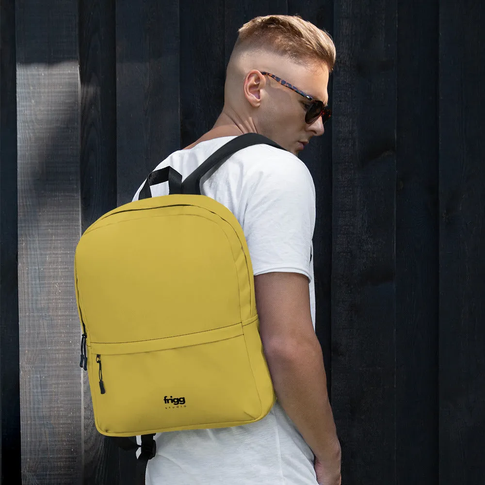 OLD GOLD - WATER-RESISTANT BACKPACK WITH LAPTOP POCKET