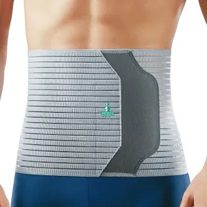 OPPO 2360 Abdominal Binder - Breathable Postpartum, Postoperative, Hernia Belts - Compression Garment for Men and Women (Grey, Large, 1-Pack)