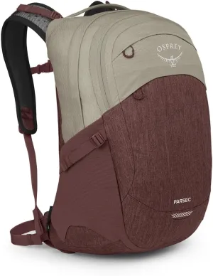 Osprey Parsec 26L Laptop Backpack, Sawdust Tan/Raisin Red