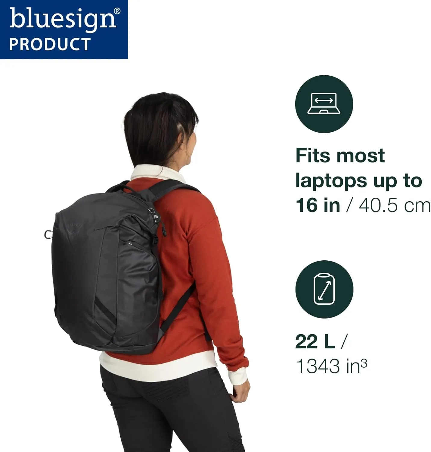 Osprey Transporter Zinch Water-Resistant Commuter Pack, Pine Leaf