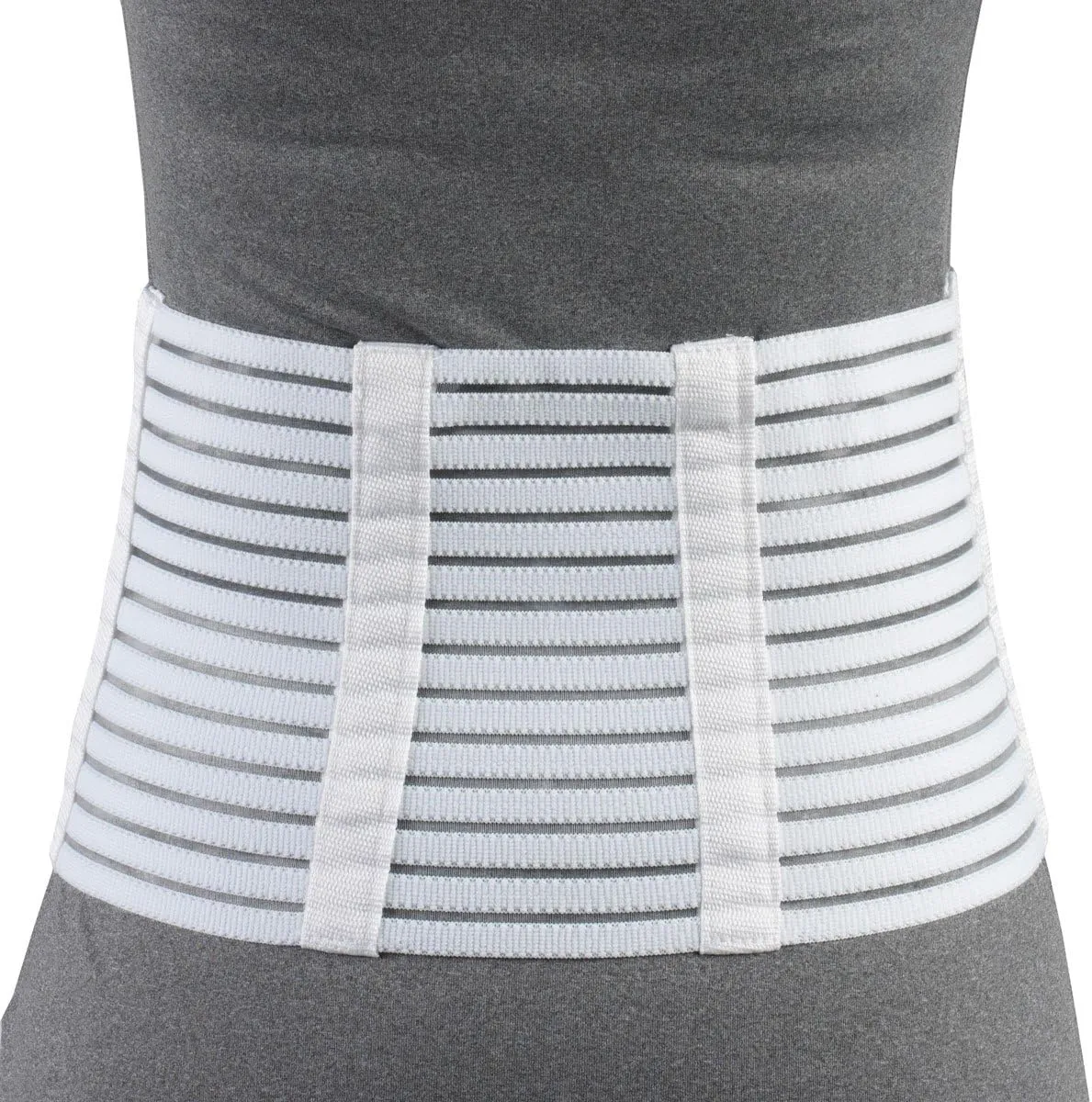 OTC Lumbosacral Support, 7-inch Lower Back, Lightweight Compression, Elastic, White, Large