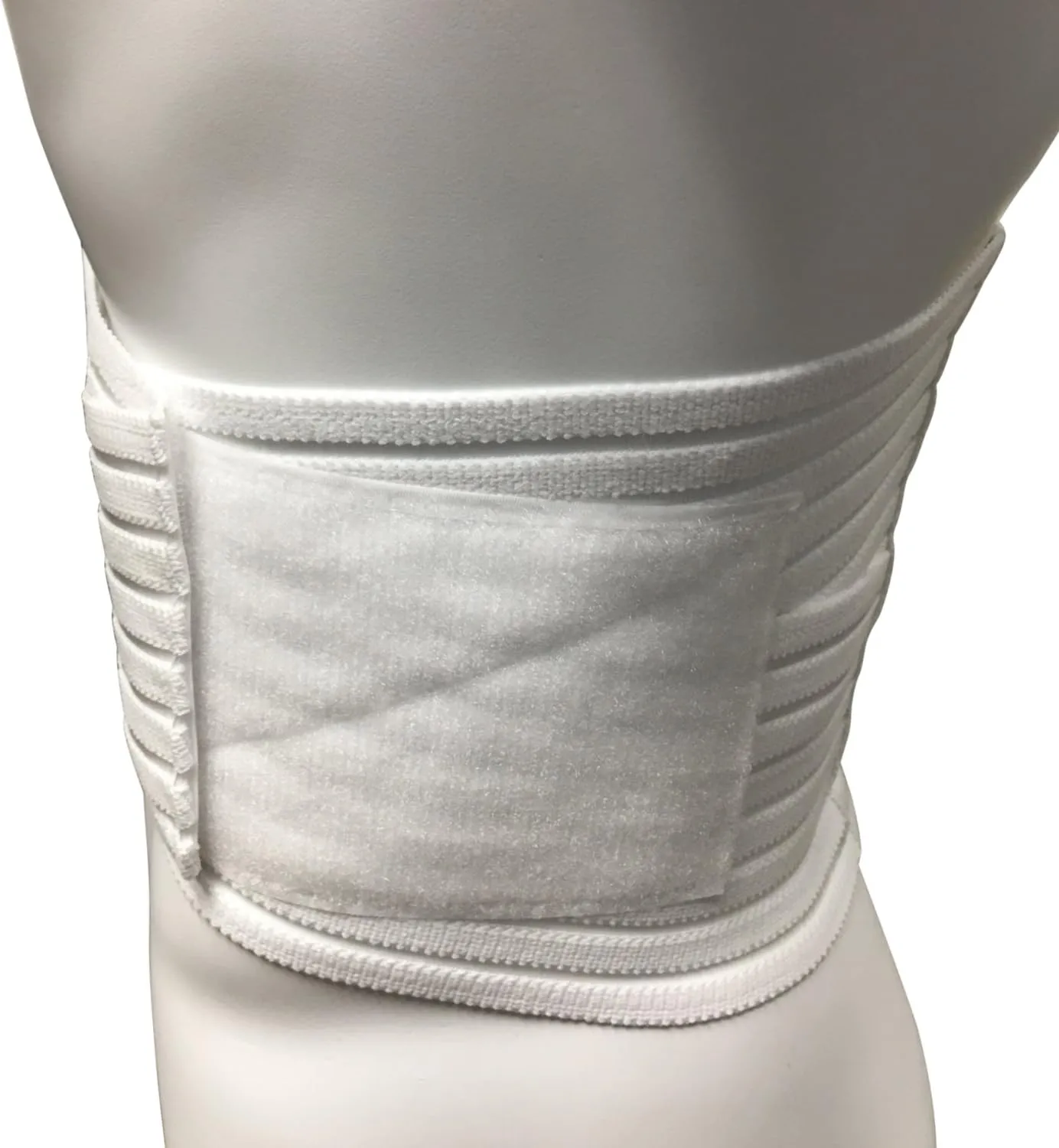 OTC Lumbosacral Support, 7-inch Lower Back, Lightweight Compression, Elastic, White, Large