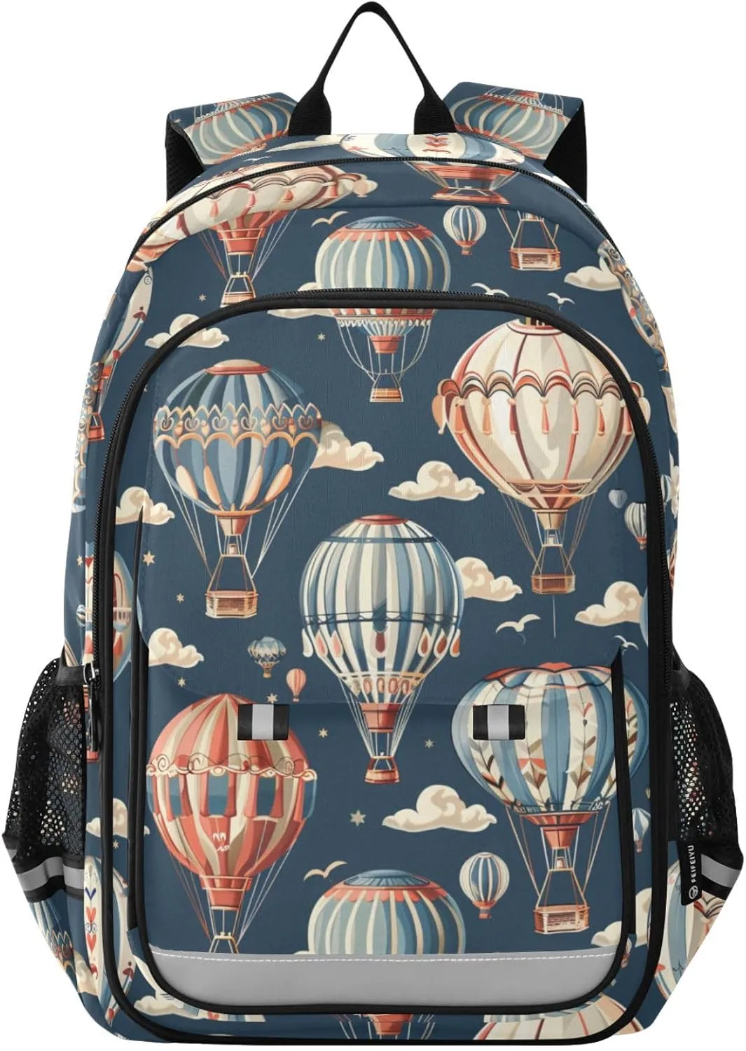 Palace Air Balloon Backpack for Boys Girls Elementary School Bag Kids Bookbag Travel Rucksack With Reflective Stripes