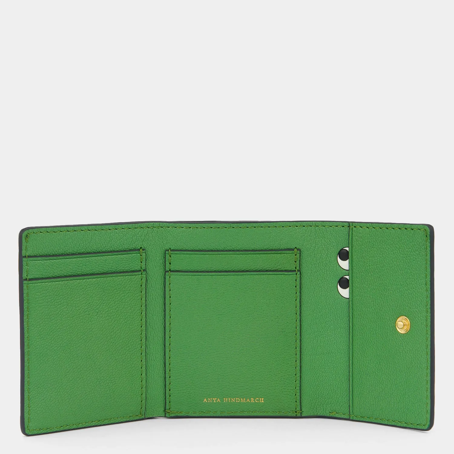 Peeping Eyes Mini Trifold Wallet