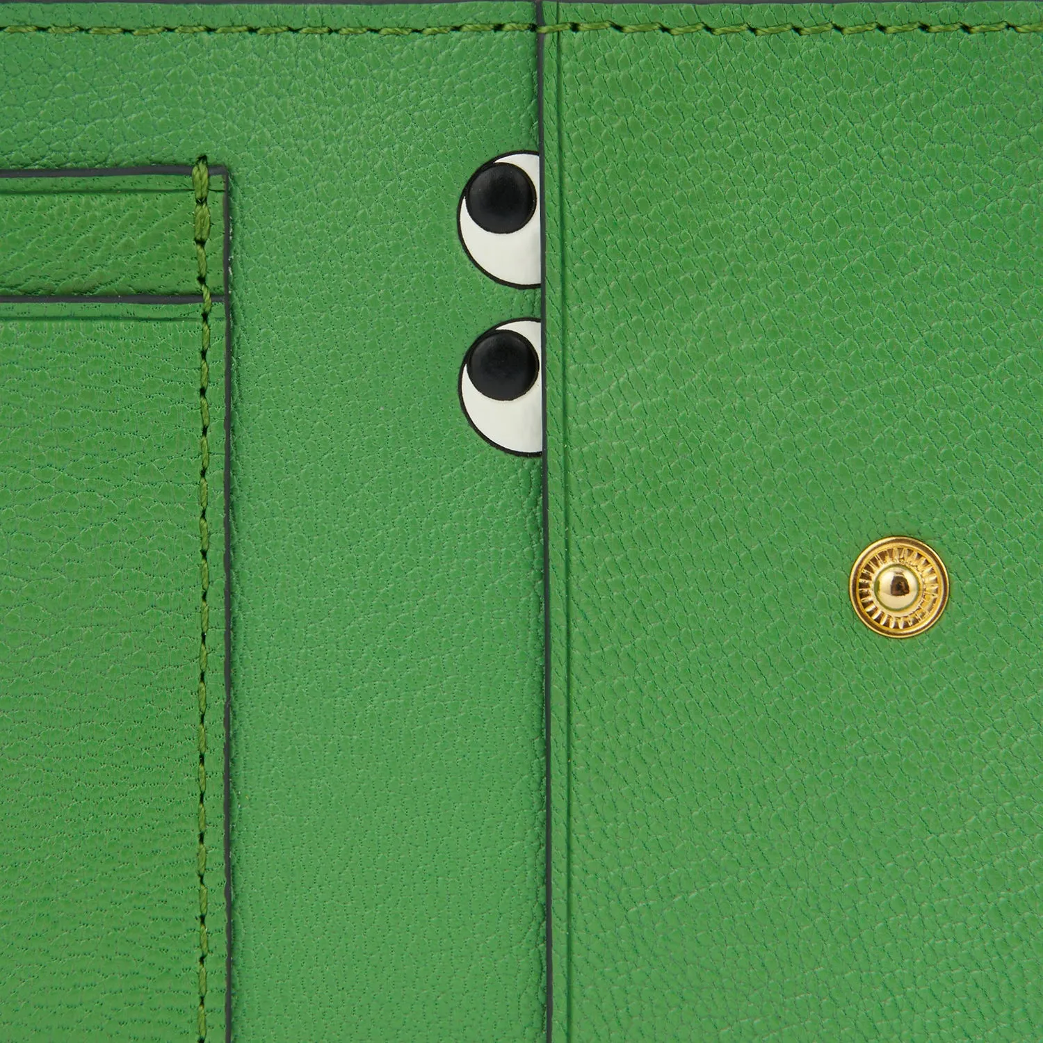 Peeping Eyes Mini Trifold Wallet