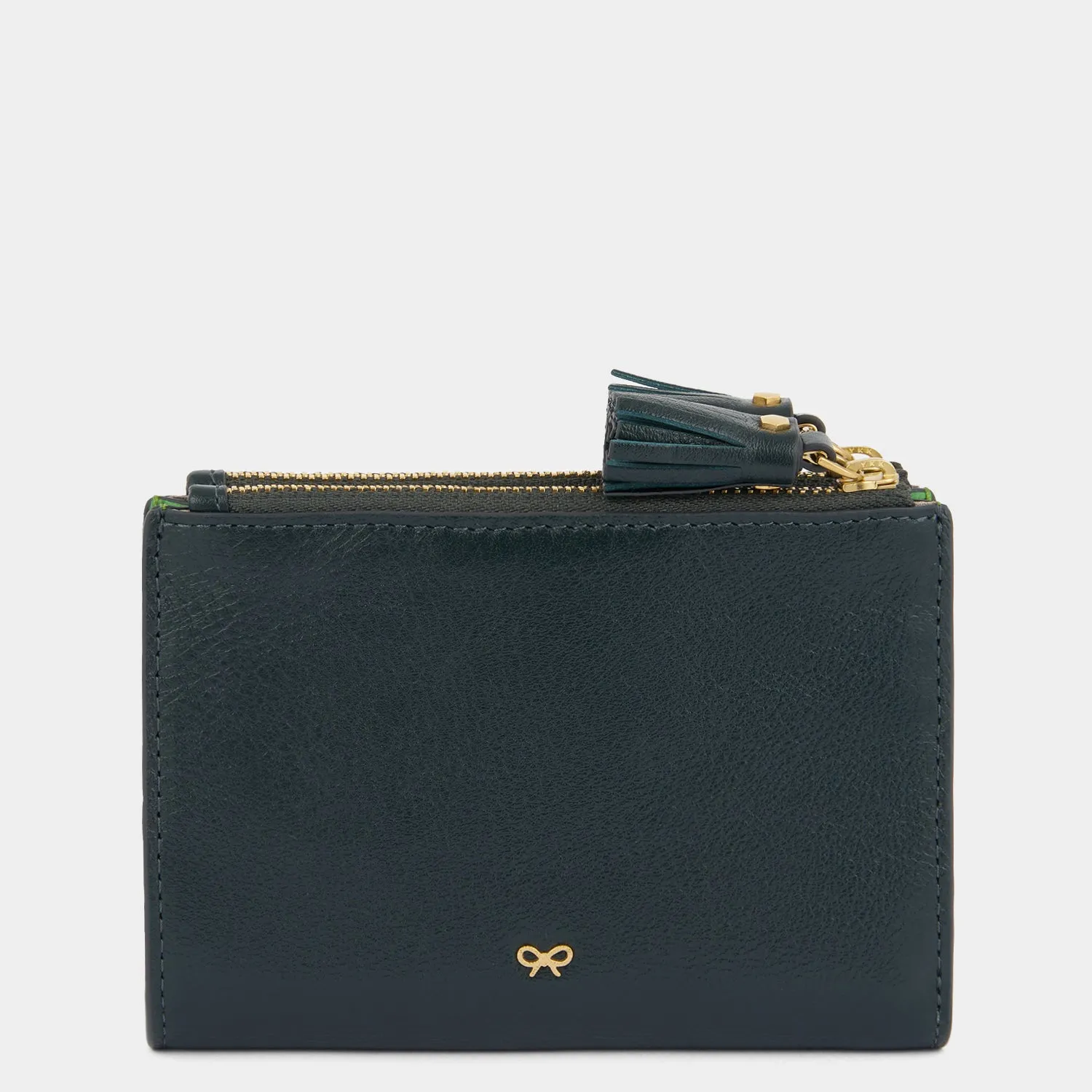 Peeping Eyes Small Double Zip Wallet