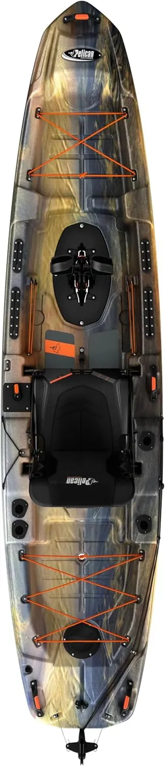 Pelican Catch HDII Premium Angler - Sit-On-Top Fishing Kayak - HyDryve Pedal System & Comfortable Ergocast seat