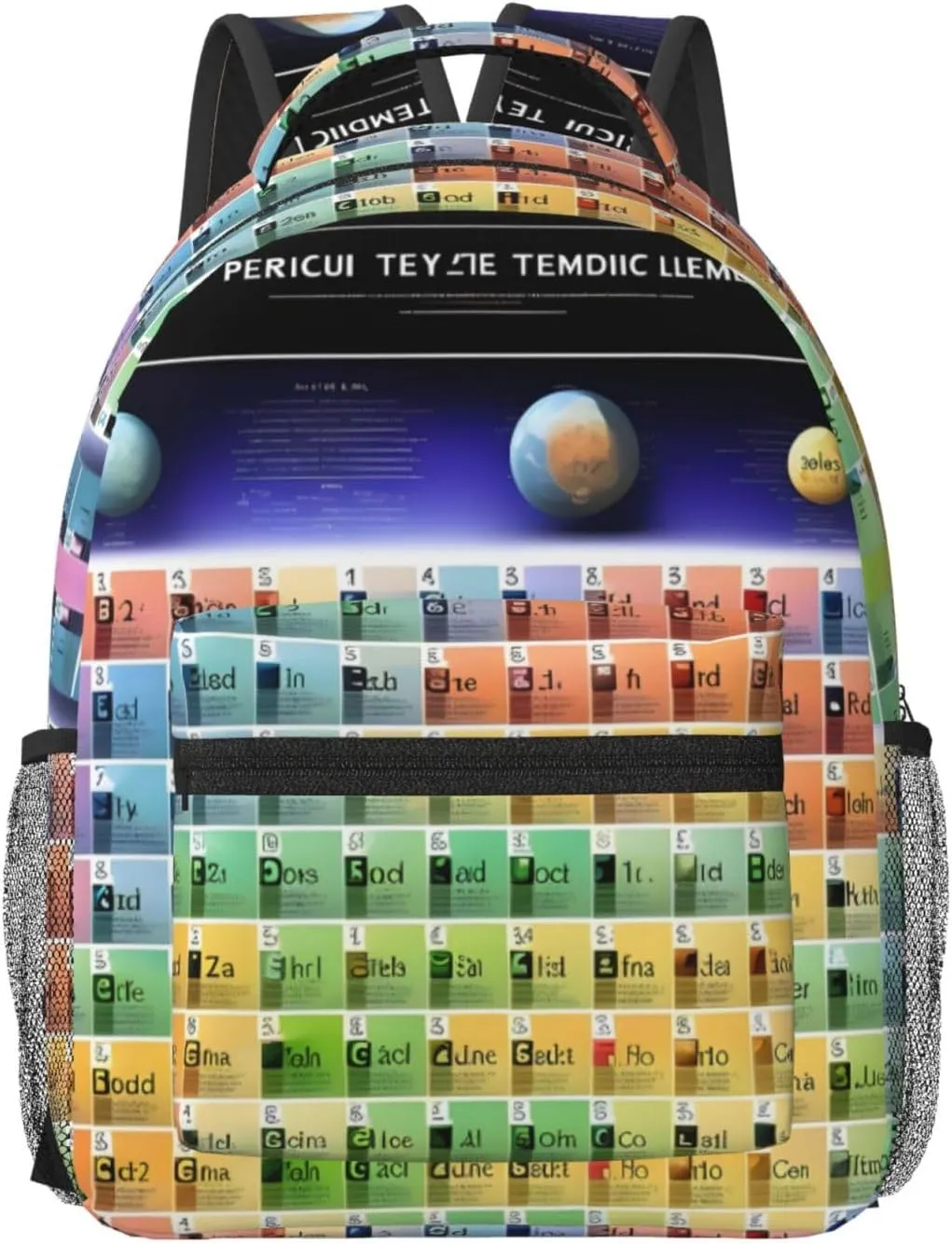 Periodic Table Of Elements Print Travel Backpack Carry On Flight Approved,Water-Resistant Laptop Backpack For Men Women