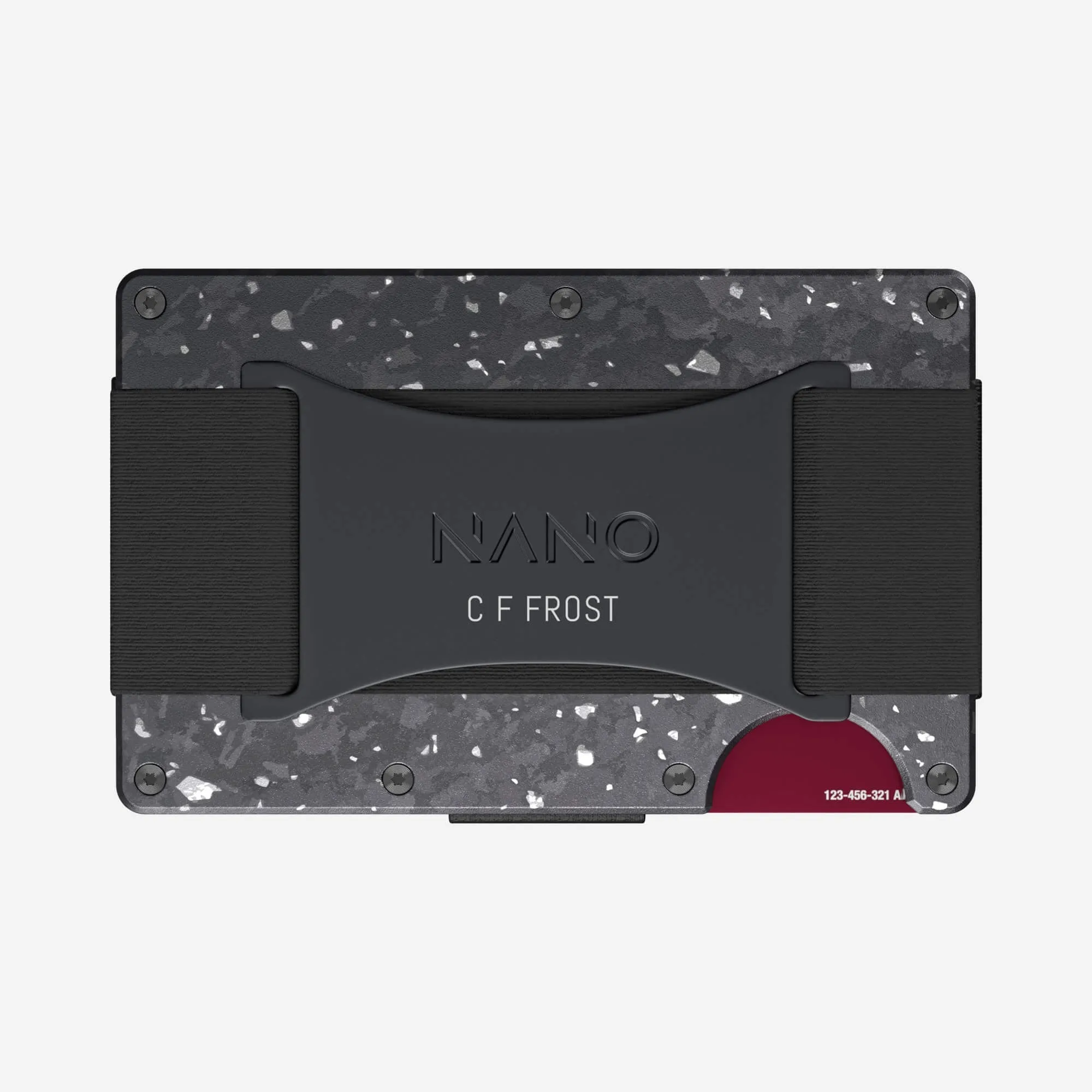 Personalised Cash Strap Wallet (Nero/Argento)
