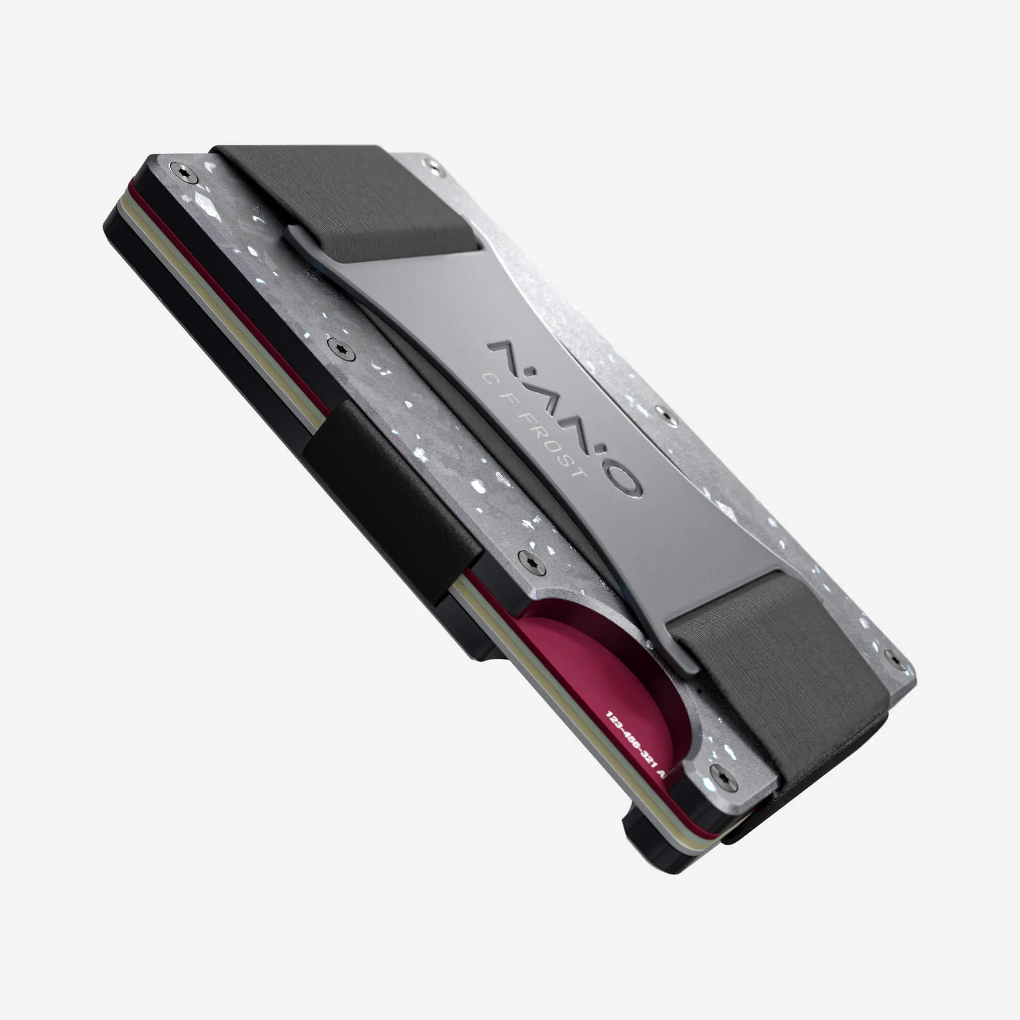 Personalised Cash Strap Wallet (Nero/Argento)
