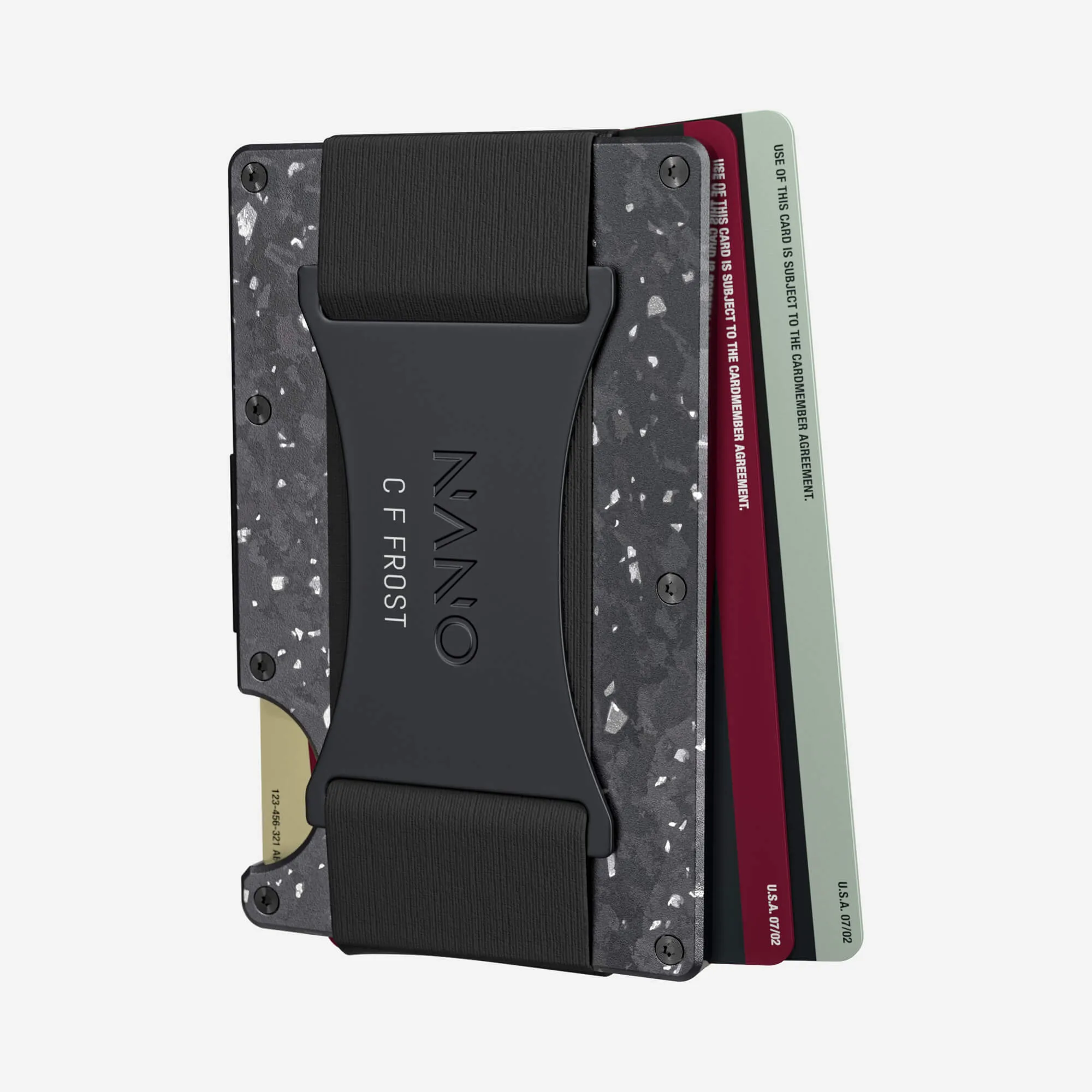 Personalised Cash Strap Wallet (Nero/Argento)