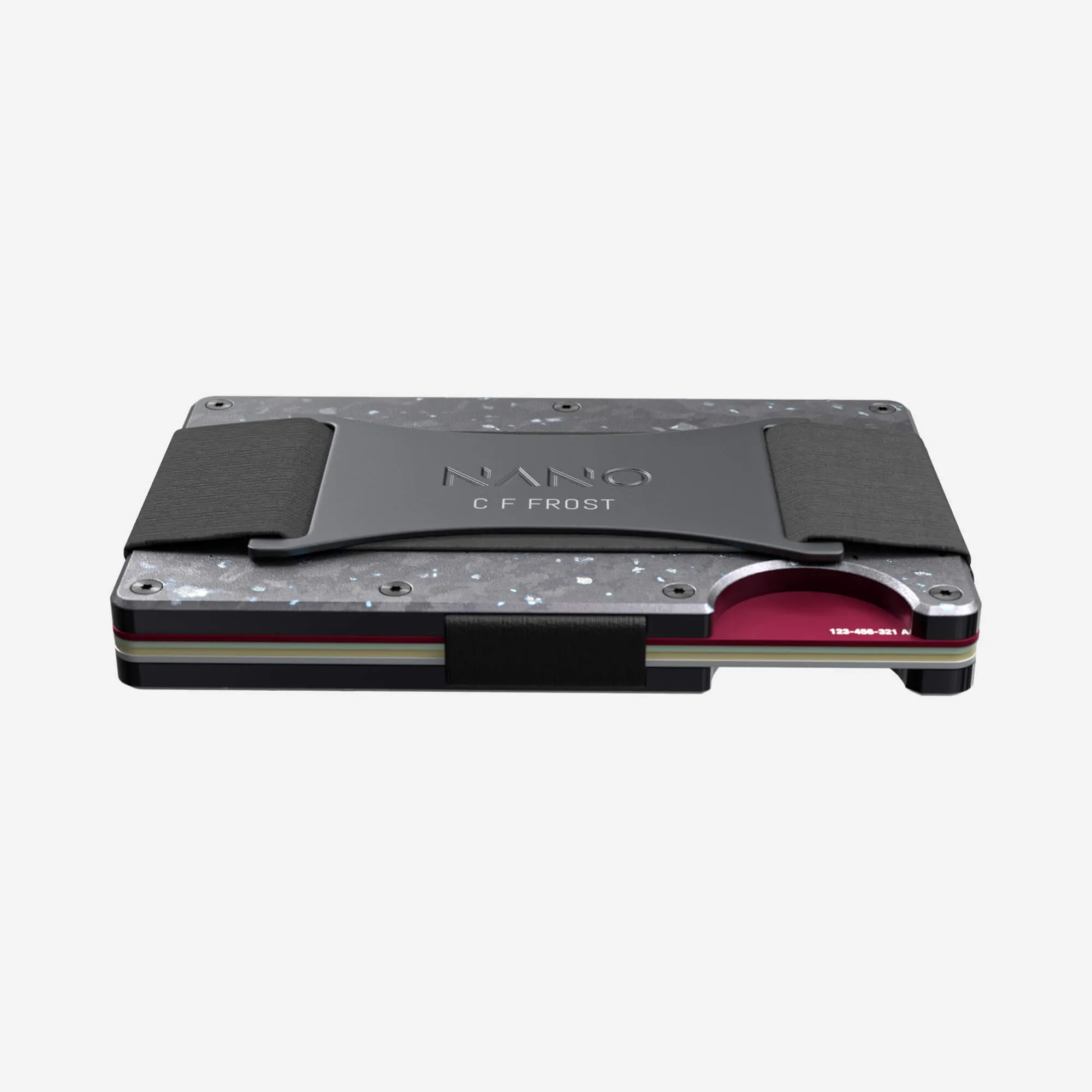 Personalised Cash Strap Wallet (Nero/Argento)
